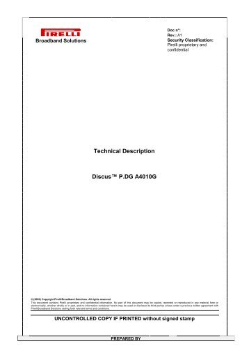 Technical Description Discusâ¢ P.DG A4010G - pomagam.net