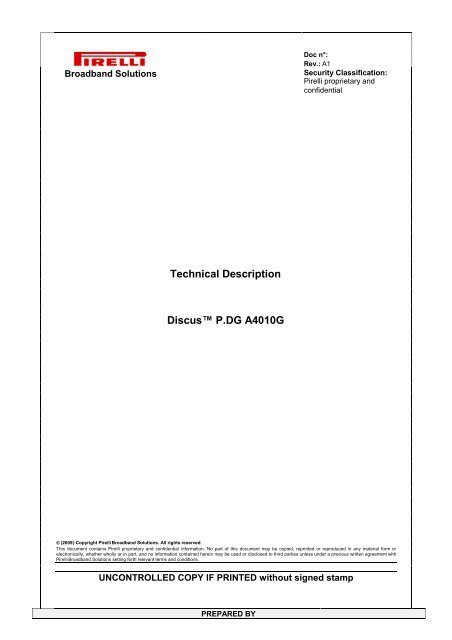 Technical Description Discusâ¢ P.DG A4010G - pomagam.net