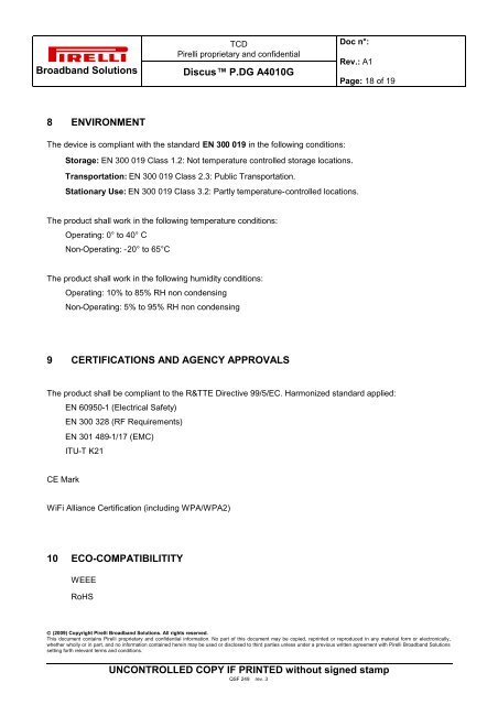 Technical Description Discusâ¢ P.DG A4010G - pomagam.net