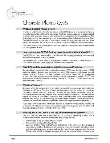 Choroid Plexus Cysts - Pomegranate Community Midwives