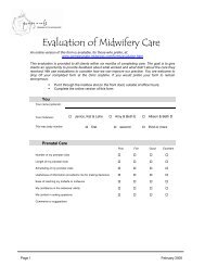 Evaluation Form PDF - Pomegranate Community Midwives