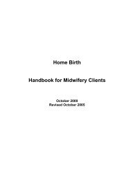 CMBC Homebirth Handbook - Pomegranate Community Midwives