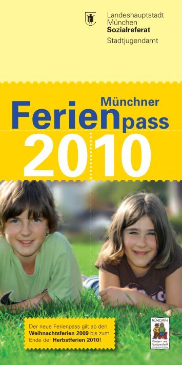 Münchner Ferienpass 2010 - Falter - Pomki