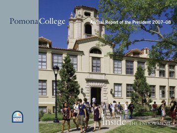 Annual Report 2007-2008 [pdf] - Pomona College