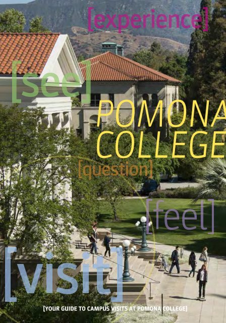 Campus Visits brochure - Pomona College