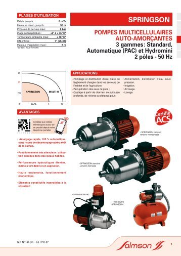 SPRINGSON GSON - Pompes Direct