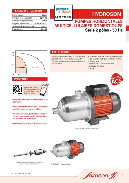 HYDROSON - Pompes Direct