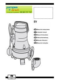 Manual de instrucciones Instruction manual Manuel ... - Pompes Direct