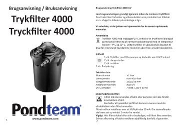 Trykfilter 4000 Tryckfilter 4000