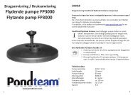 Flydende pumpe FP3000 Flytande pump FP3000