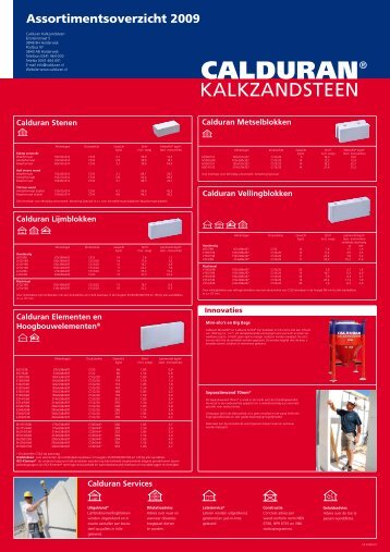 assortiment calduran 2009 (PDF) - Pontmeyer