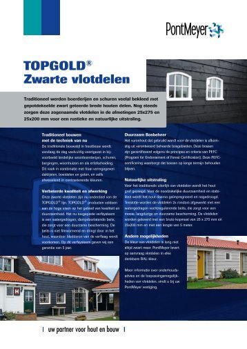 TOPGOLD® Zwarte vlotdelen - Pontmeyer