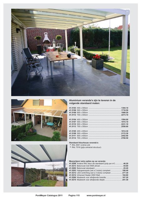 Een aluminium veranda - Pontmeyer