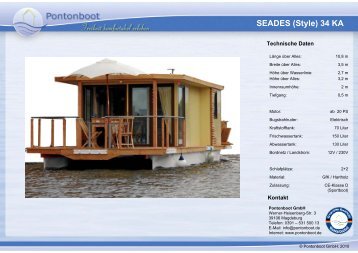 SEADES (Style) 34 KA - Pontonboot.de