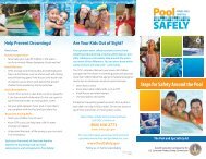 Steps for Safety Around the Pool Brochure - Pool Safely