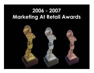 2007 Marketing At Retail Awards - POPAI Australia & New Zealand