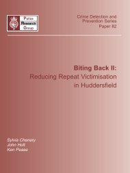 Biting Back II: Reducing Repeat Victimisation in Huddersfield