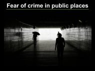 Fear of crime in public places - Center for Problem-Oriented Policing