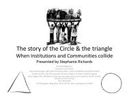 The Story of the Circle & the Triangle: When Institutions and ...