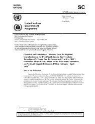 United Nations Environment Programme - Stockholm Convention on ...