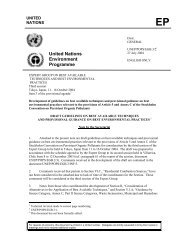 United Nations Environment Programme - Stockholm Convention on ...