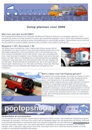 Volop plannen voor 2009 - Poptop Westfalia campers