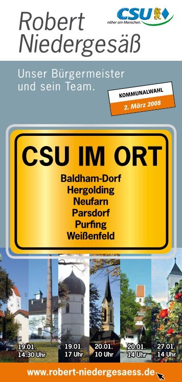 CSU im Ort - Csu-Ortsverband Vaterstetten-Parsdorf