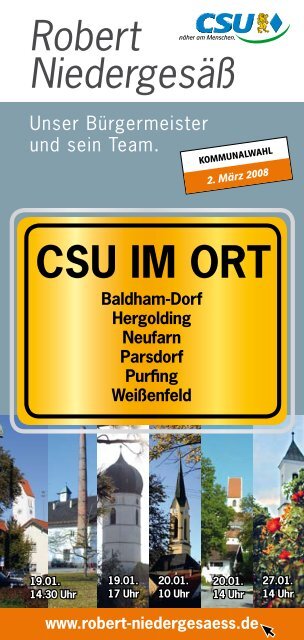 CSU im Ort - Csu-Ortsverband Vaterstetten-Parsdorf