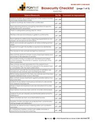 Biosecurity Checklist