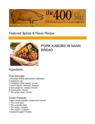 Pork Kabobs in Naan Bread - PorkFoodService.Com