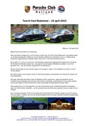 Convocatie en inschrijfformulier (pdf) - Porsche Club Holland