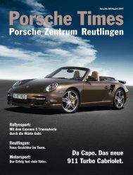 Ausgabe Jul/Aug 2007 - Porsche Zentrum Reutlingen