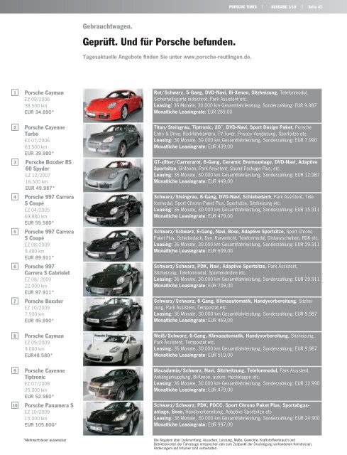 Porsche Zentrum Reutlingen Porsche Intelligent Performance.