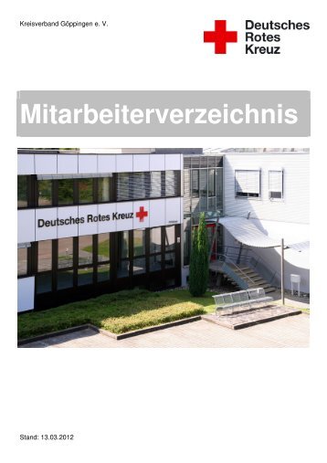 Mitarbeiterverzeichnis gesamt - Drk-Kreisverband Göppingen