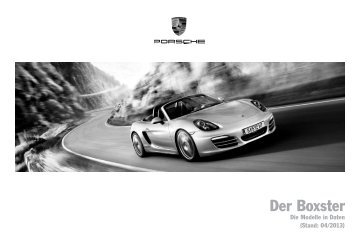Der Boxster, Preisliste (PDF) - Porsche