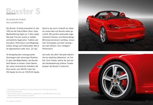 Exclusive Boxster (PDF) - Porsche