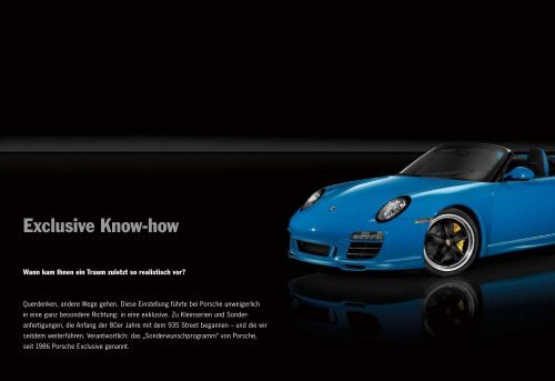 Exclusive Boxster (PDF) - Porsche