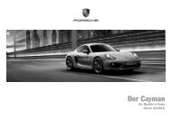 Cayman Preisliste (PDF) - Porsche