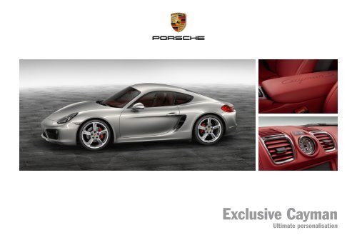 Download Exclusive Cayman (PDF; 13,6 MB) - Official Porsche ...
