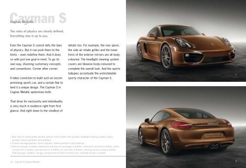 Download Exclusive Cayman (PDF; 13,6 MB) - Official Porsche ...