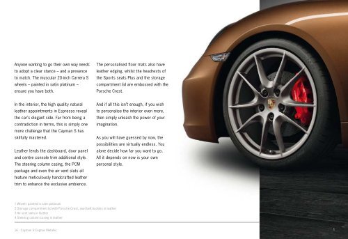 Download Exclusive Cayman (PDF; 13,6 MB) - Official Porsche ...