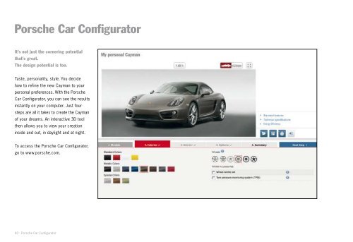 Download Exclusive Cayman (PDF; 13,6 MB) - Official Porsche ...