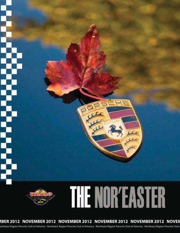 November 2012 - Porsche Club of America â Northeast Region