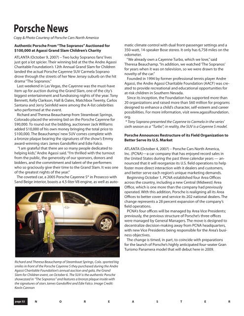 November 2007 - Porsche Club of America â Northeast Region