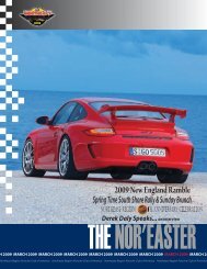March 2009 - Porsche Club of America â Northeast Region