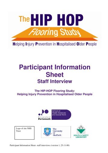 Participant Information Sheet - University of Portsmouth