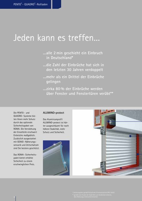 roma - Vorbaurollladen und -raffstoren - Porta Fenster