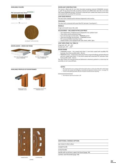 CATALOGUE - PORTA Doors