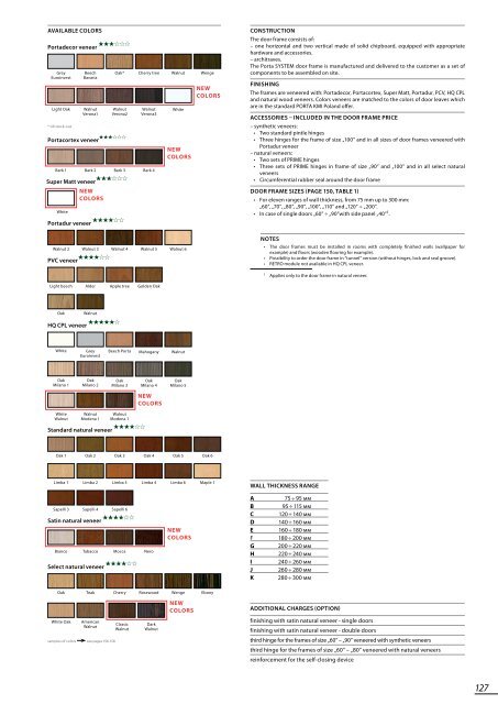 CATALOGUE - PORTA Doors