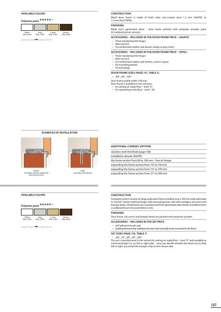 CATALOGUE - PORTA Doors